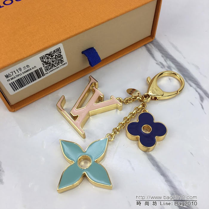 路易威登LV 頂級原單 M67119蘭色 Fleur de Monogram 包飾 任意搭配 路易威登各個標誌性包款  ydh1023